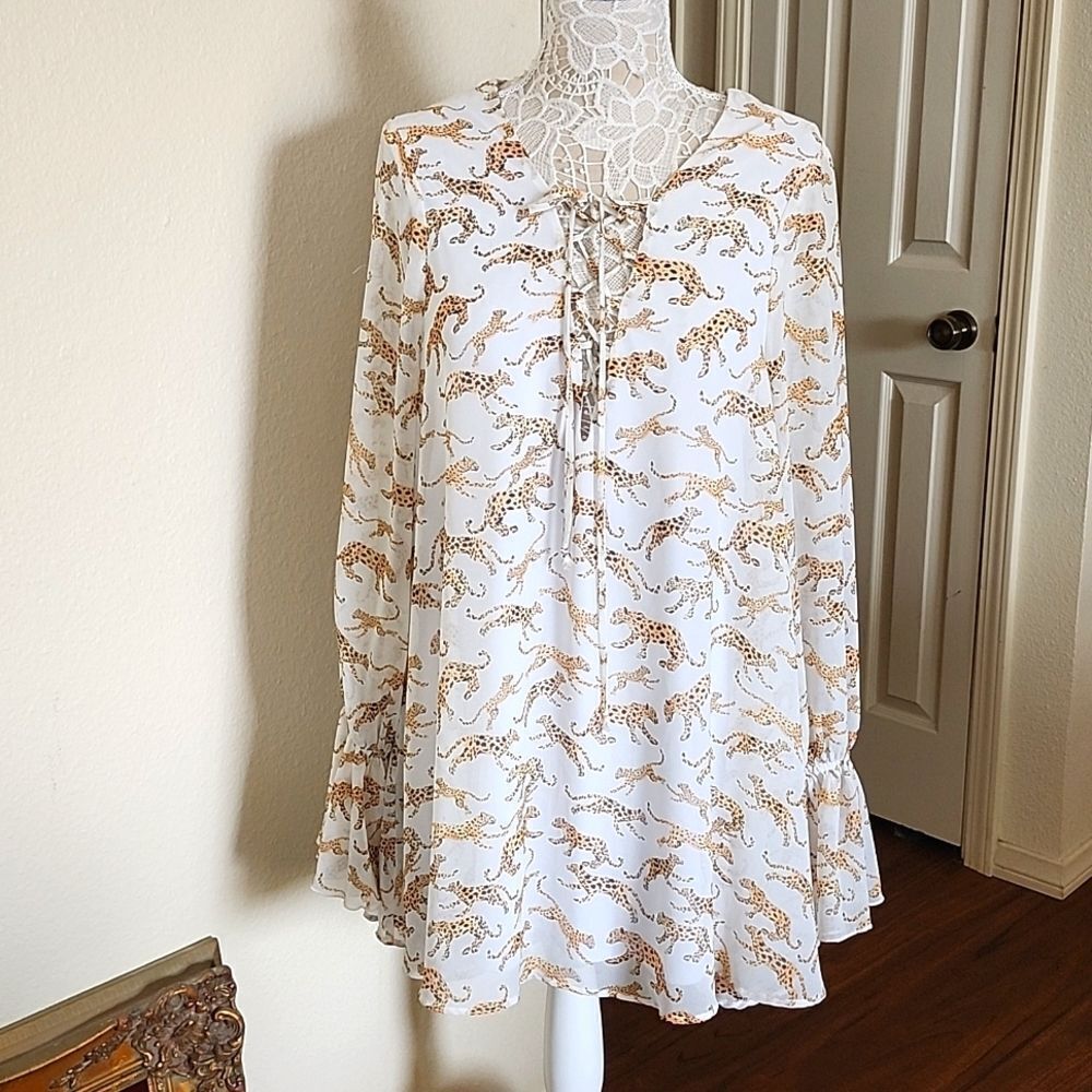 Show Me Your Mumu Tunic Resort Wear Cottagecore Blouse Size XL